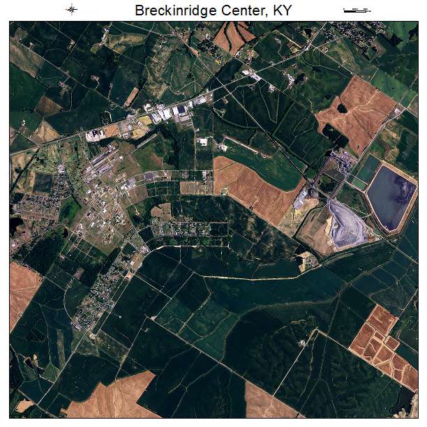 Breckinridge Center, KY air photo map