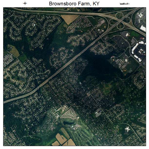 Brownsboro Farm, KY air photo map