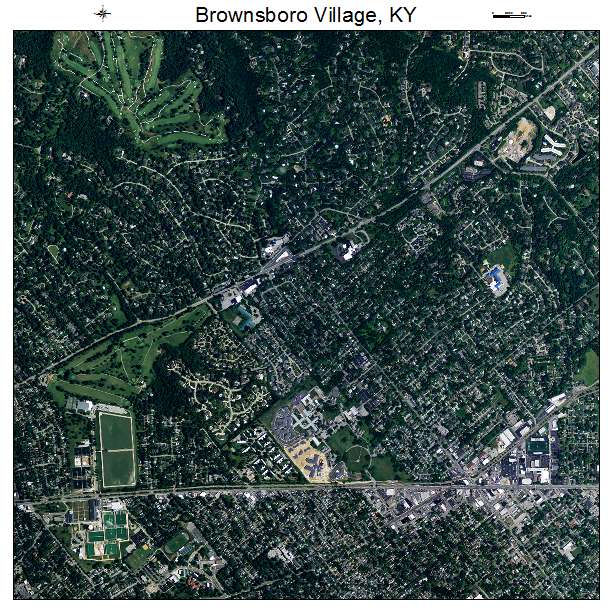 Brownsboro Village, KY air photo map