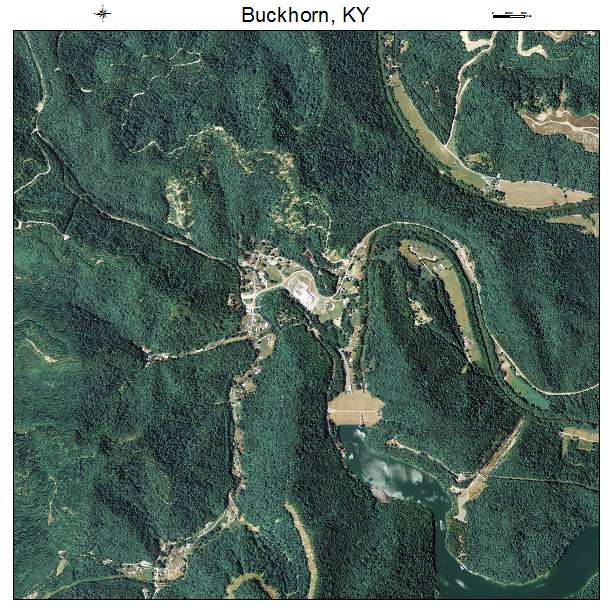 Buckhorn, KY air photo map