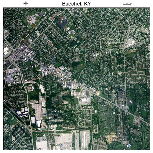 Buechel, KY air photo map