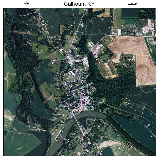 Calhoun, KY air photo map