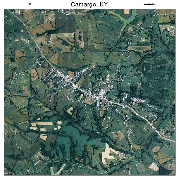 Camargo, KY air photo map