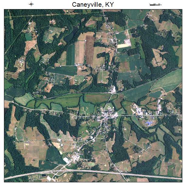 Caneyville, KY air photo map