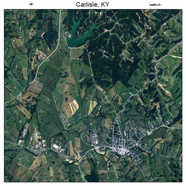 Carlisle, KY air photo map