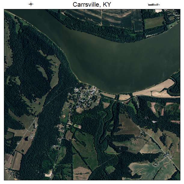 Carrsville, KY air photo map