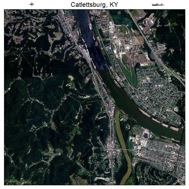 Catlettsburg, KY air photo map