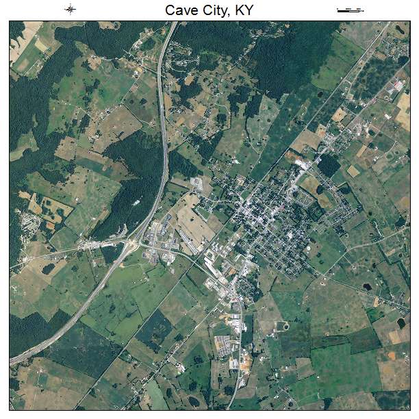 Cave City, KY air photo map