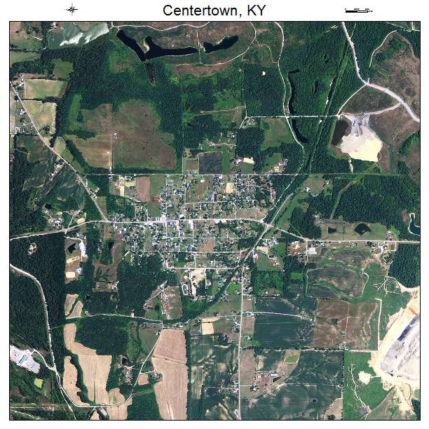 Centertown, KY air photo map