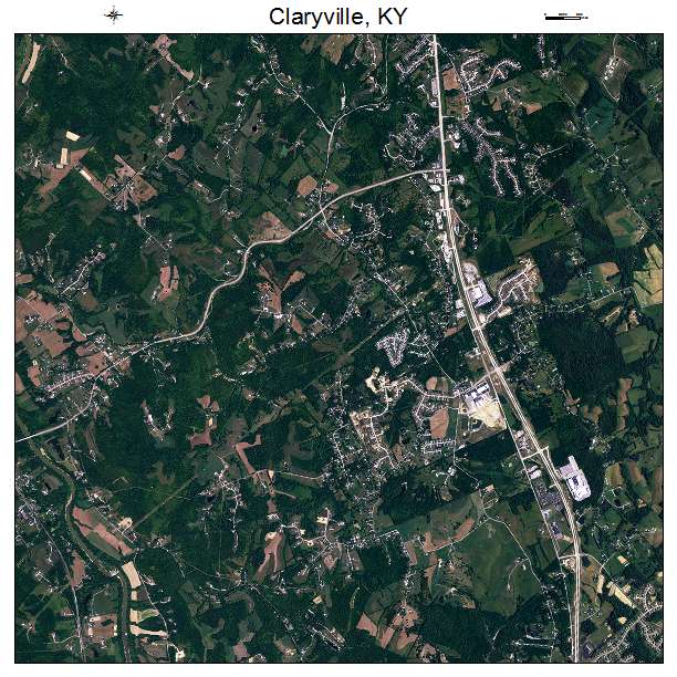 Claryville, KY air photo map