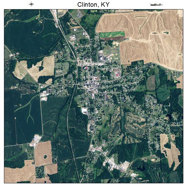 Clinton, KY air photo map