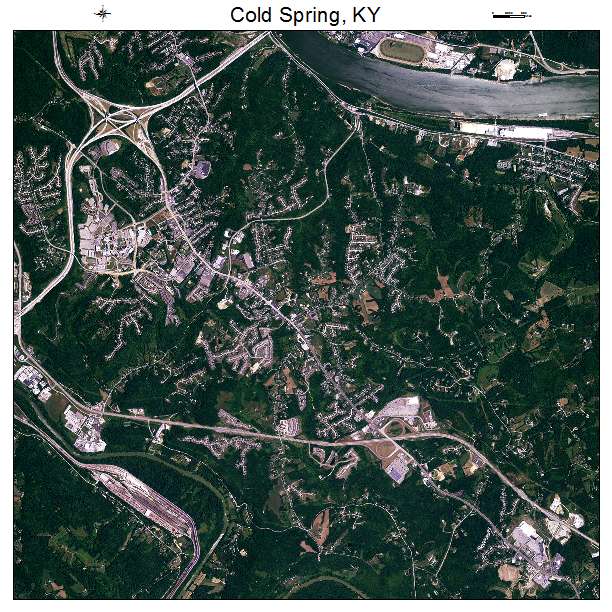 Cold Spring, KY air photo map