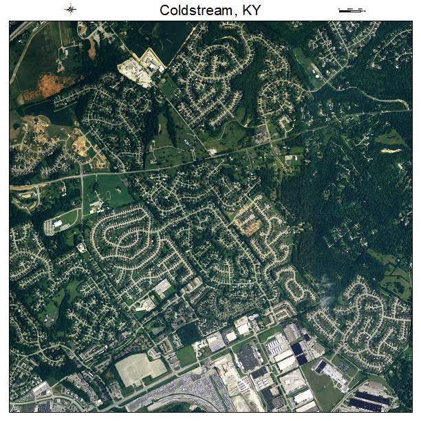 Coldstream, KY air photo map