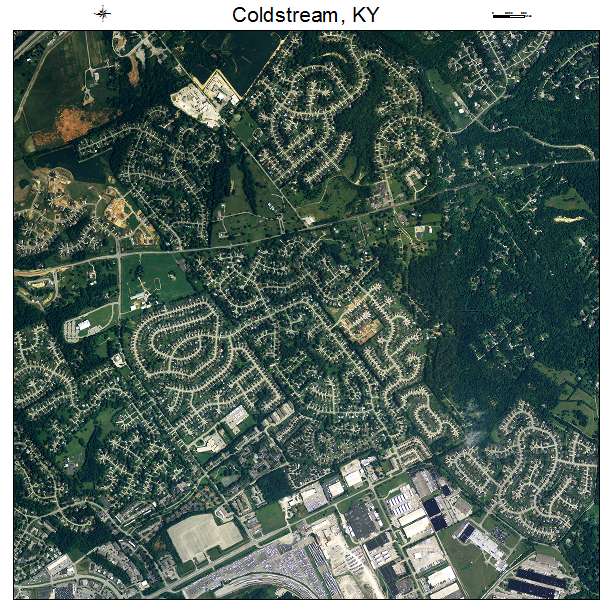 Coldstream, KY air photo map