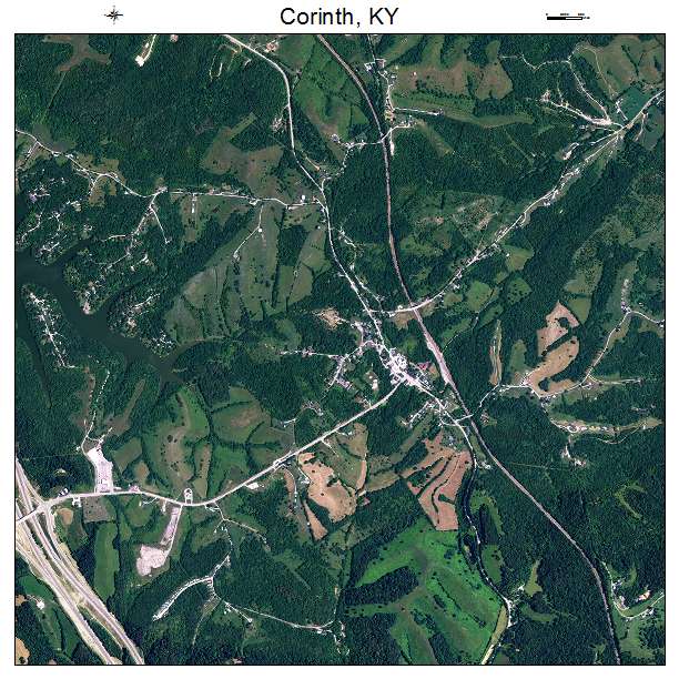 Corinth, KY air photo map