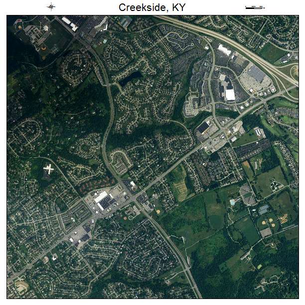Creekside, KY air photo map