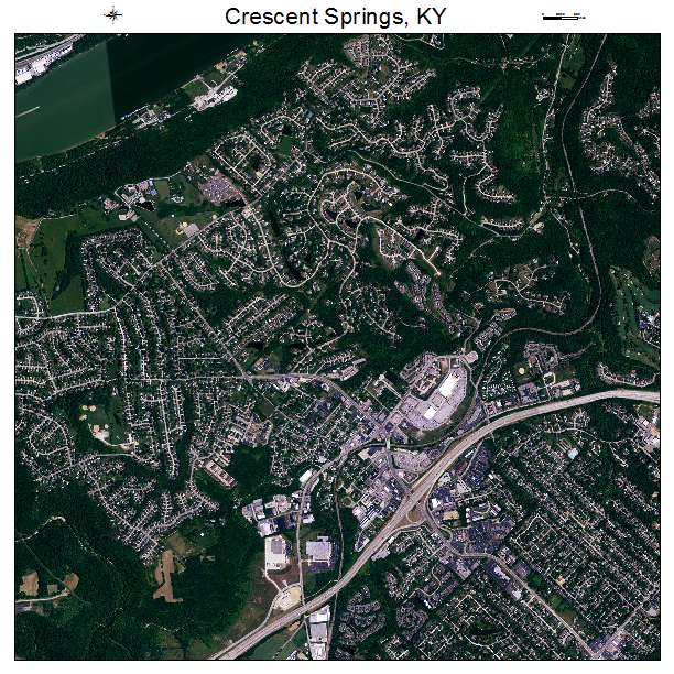 Crescent Springs, KY air photo map