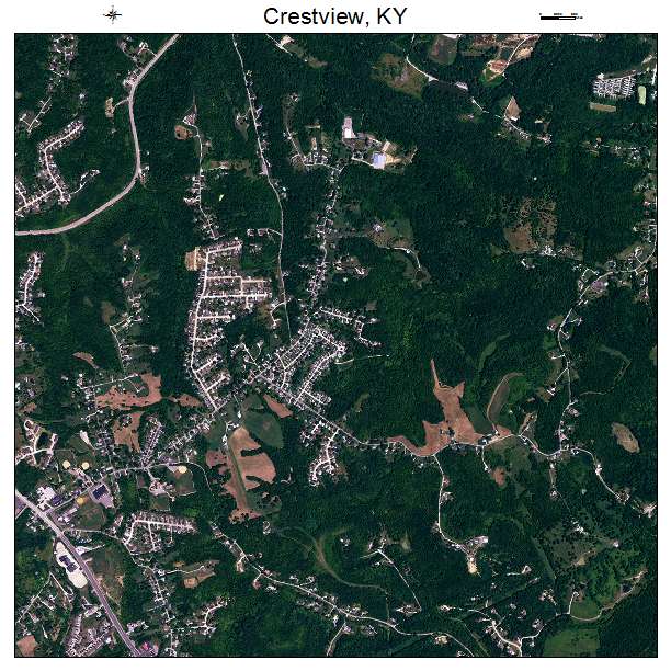 Crestview, KY air photo map