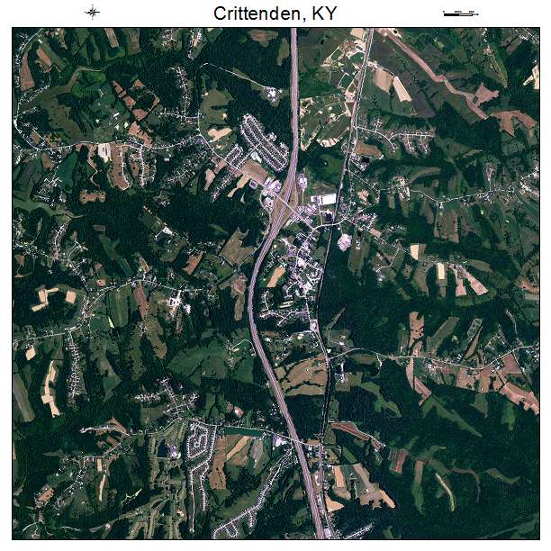 Crittenden, KY air photo map