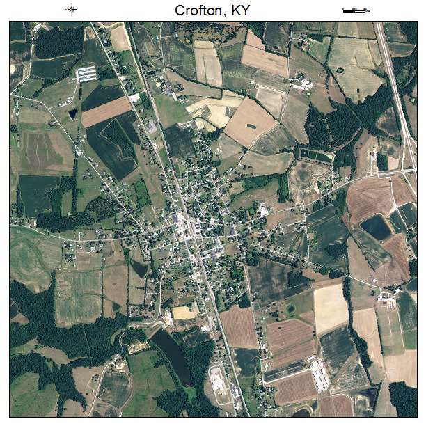 Crofton, KY air photo map