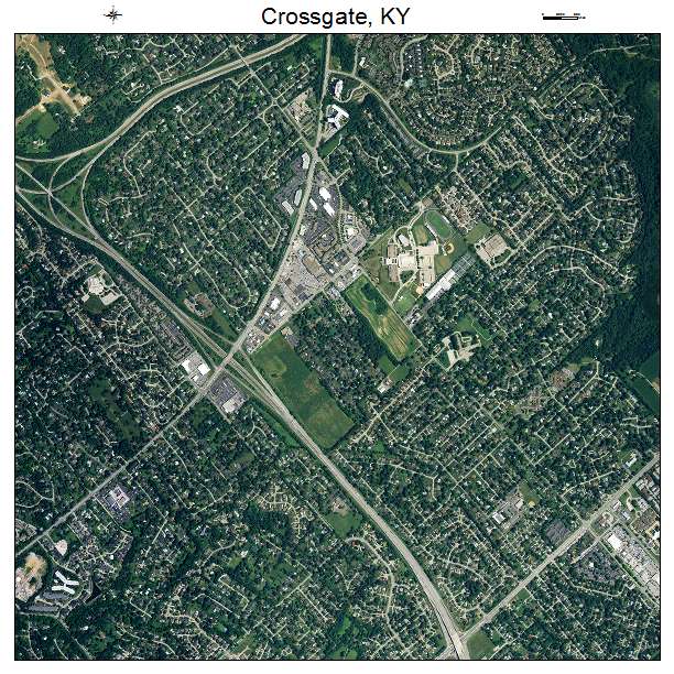 Crossgate, KY air photo map