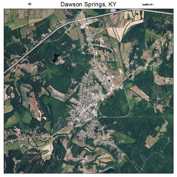 Dawson Springs, KY air photo map