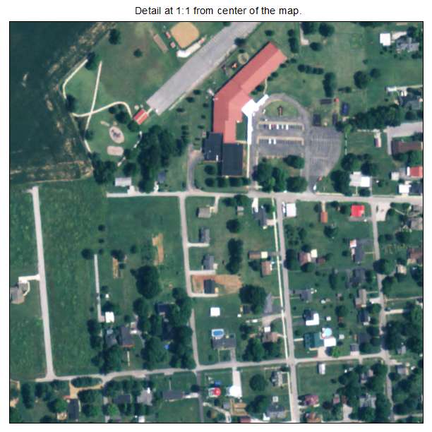 Adairville, Kentucky aerial imagery detail
