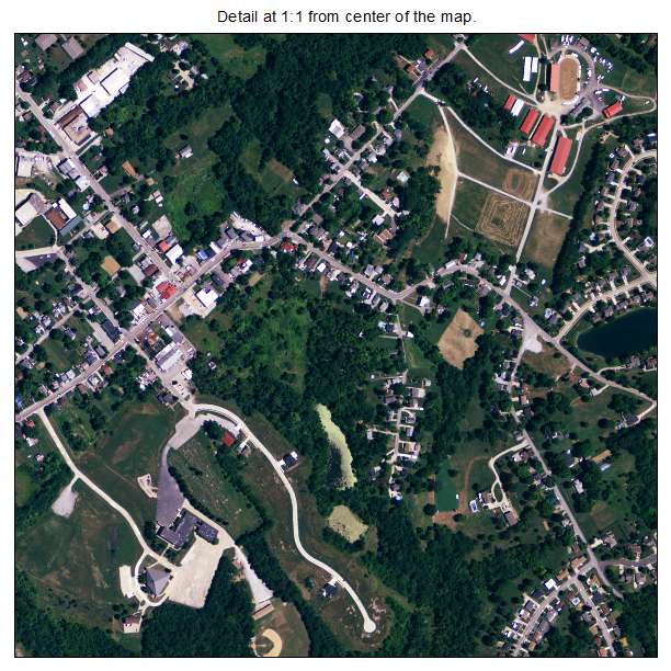 Alexandria, Kentucky aerial imagery detail