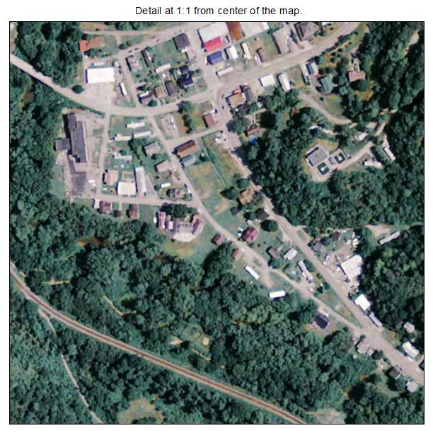 Allen, Kentucky aerial imagery detail
