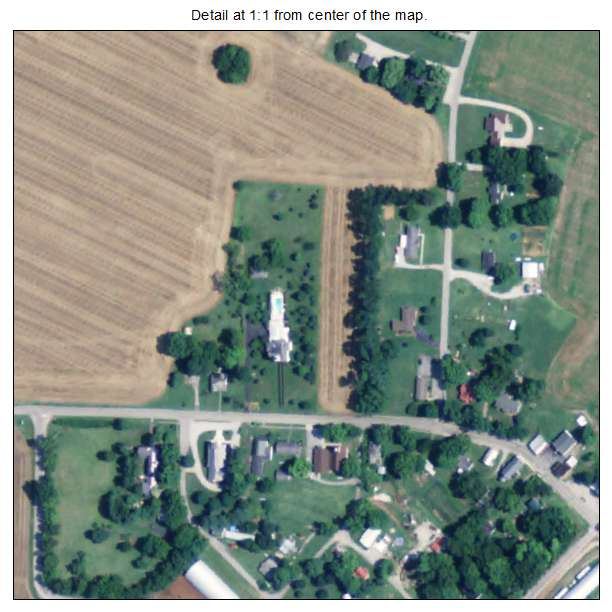 Allensville, Kentucky aerial imagery detail