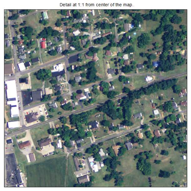 Arlington, Kentucky aerial imagery detail
