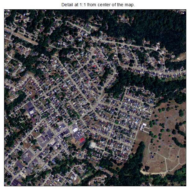Ashland, Kentucky aerial imagery detail