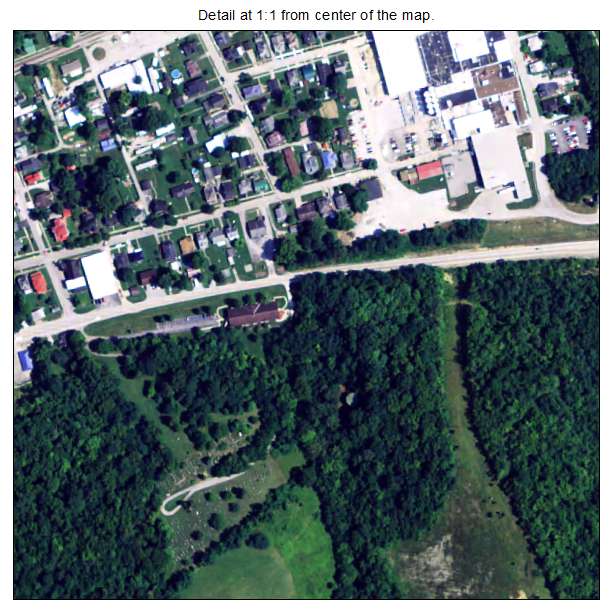 Augusta, Kentucky aerial imagery detail