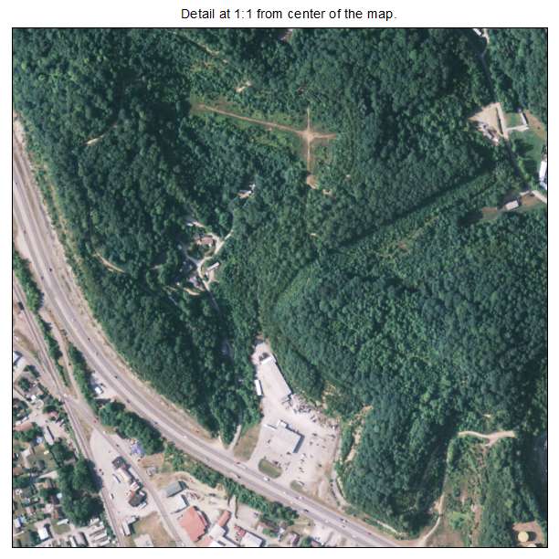 Barbourville, Kentucky aerial imagery detail