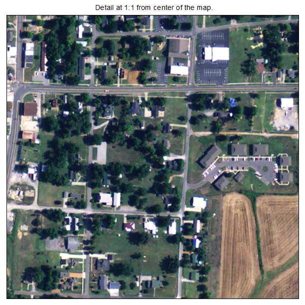 Barlow, Kentucky aerial imagery detail