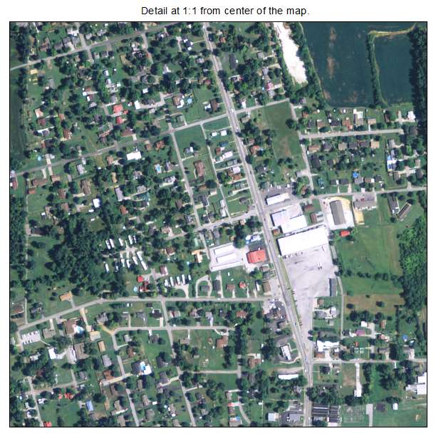 Beaver Dam, Kentucky aerial imagery detail