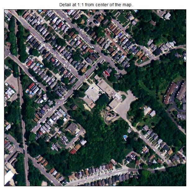 Bellevue, Kentucky aerial imagery detail