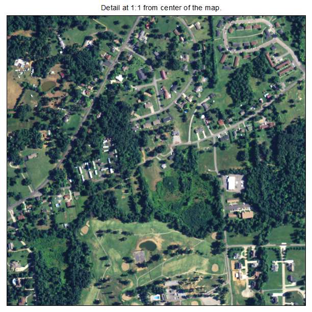 Benton, Kentucky aerial imagery detail