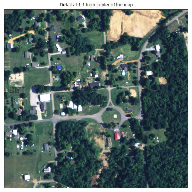 Blandville, Kentucky aerial imagery detail