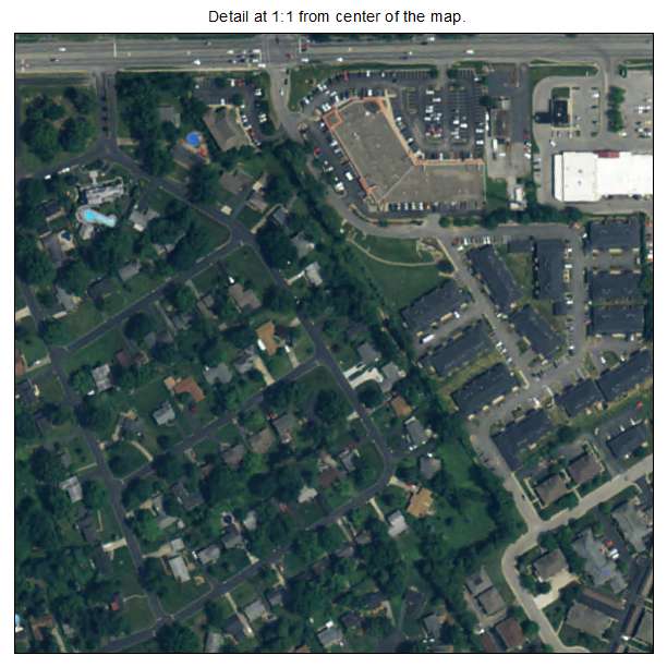 Blue Ridge Manor, Kentucky aerial imagery detail