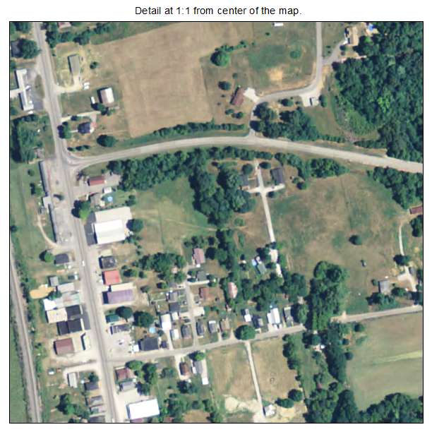 Bonnieville, Kentucky aerial imagery detail
