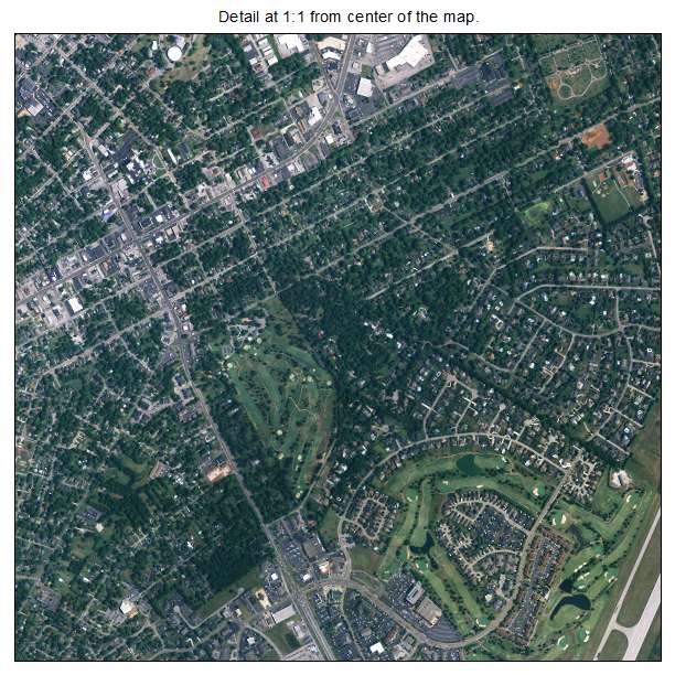 Bowling Green, Kentucky aerial imagery detail
