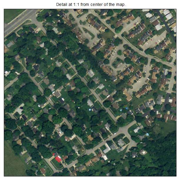Briarwood, Kentucky aerial imagery detail