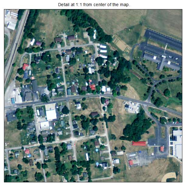 Burgin, Kentucky aerial imagery detail