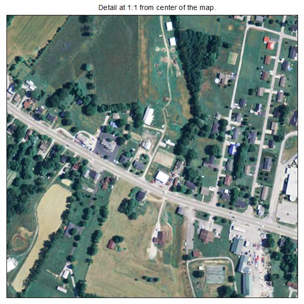 Camargo, Kentucky aerial imagery detail
