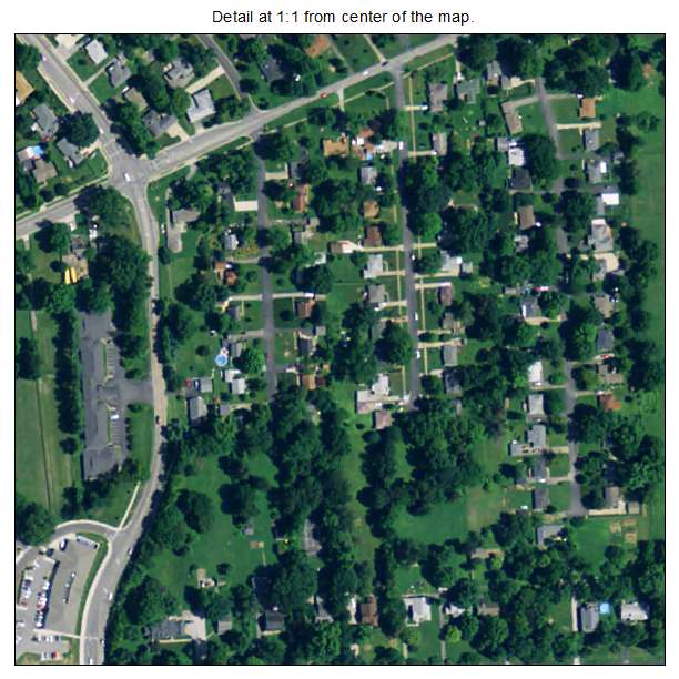 Cambridge, Kentucky aerial imagery detail