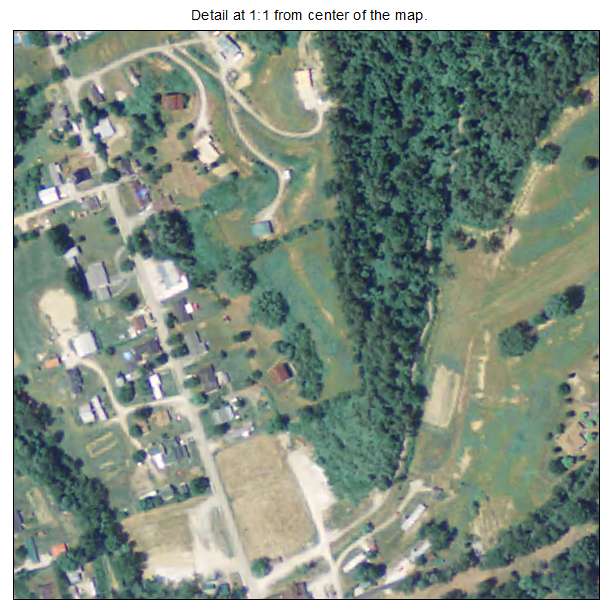 Campton, Kentucky aerial imagery detail