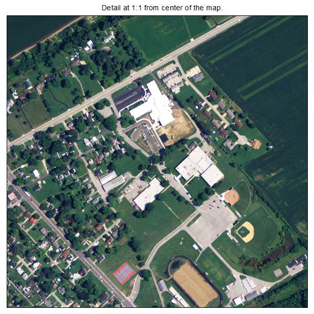 Carrollton, Kentucky aerial imagery detail