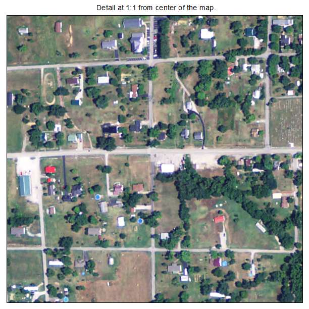 Centertown, Kentucky aerial imagery detail