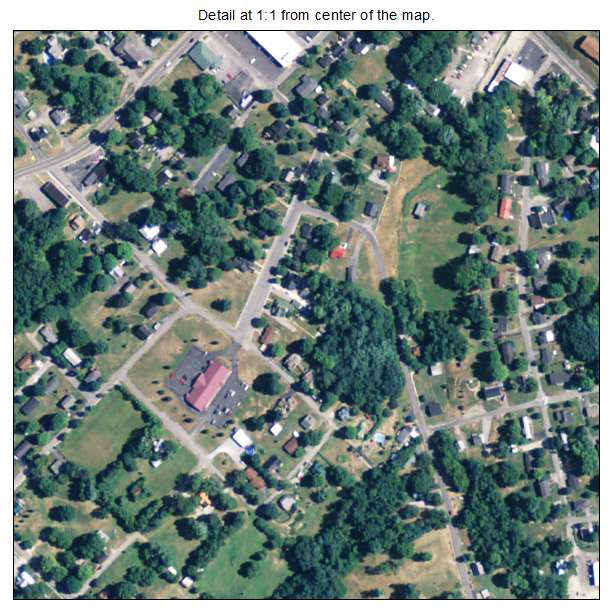 Columbia, Kentucky aerial imagery detail